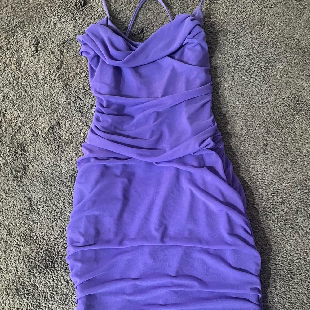 Elegant Purple Women's Dress